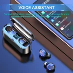 F9-8 TWS CVC8.0 Noise Cancelling Touch Mini Bluetooth Earphone with Charging Box, Support Three-screen LED Power Display & Mobile Phone Holder & Call & Voice Assistant, F9-8 - Image 3