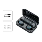 F9-9 TWS CVC8.0 Noise Cancelling Bluetooth Earphone with Charging Box, Support Touch Lighting Effect & Three-screen LED Power Display & Power Bank & Mobile Phone Holder & HD Call & Voice Assistant... - Image 13