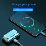 F9-9 TWS CVC8.0 Noise Cancelling Bluetooth Earphone with Charging Box, Support Touch Lighting Effect & Three-screen LED Power Display & Power Bank & Mobile Phone Holder & HD Call & Voice Assistant... - Image 5