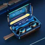 F9-5C Jerry Solution Touch Bluetooth Earphone with Magnetic Charging Box, Support Three-screen LED Power Display & Power Bank & Call & Siri & Hand Strap, F9-5C Jerry - Image 4