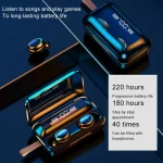 F9-5C Jerry Solution Touch Bluetooth Earphone with Magnetic Charging Box, Support Three-screen LED Power Display & Power Bank & Call & Siri & Hand Strap, F9-5C Jerry - Image 7
