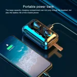 F9-5C Jerry Solution Touch Bluetooth Earphone with Magnetic Charging Box, Support Three-screen LED Power Display & Power Bank & Call & Siri & Hand Strap, F9-5C Jerry - Image 10