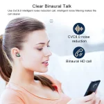 F9-5C Three-screen Digital Display Noise Reduction Bluetooth Earphone, F9-5C without Strap Black, F9-5C without Strap White - Image 16