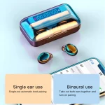 F9-5C Three-screen Digital Display Noise Reduction Bluetooth Earphone, F9-5C without Strap Black, F9-5C without Strap White - Image 4