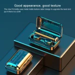 F9-5C Three-screen Digital Display Noise Reduction Bluetooth Earphone, F9-5C without Strap Black, F9-5C without Strap White - Image 6