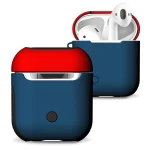 Frosted Rubber Paint + PC Bluetooth Earphones Case Anti-lost Storage Bag for Apple AirPods 1/2 - Image 2