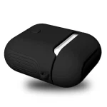 Frosted Rubber Paint + PC Bluetooth Earphones Case Anti-lost Storage Bag for Apple AirPods 1/2 - Image 3