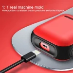 Frosted Rubber Paint + PC Bluetooth Earphones Case Anti-lost Storage Bag for Apple AirPods 1/2 - Image 8