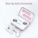 X26 TWS Bluetooth 5.0 Wireless Touch Bluetooth Earphone with Magnetic Attraction Charging Box, Support Voice Assistant & Call, Pink, Blue, White - Image 3