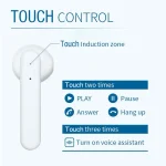 X26 TWS Bluetooth 5.0 Wireless Touch Bluetooth Earphone with Magnetic Attraction Charging Box, Support Voice Assistant & Call, Pink, Blue, White - Image 5