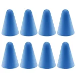 8 PCS Non-slip Mute Wear-resistant Nib Cover for Apple Pencil 1 / 2, Dark Blue, Mint Green, Transparent, White - Image 2