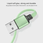 3.5A Liquid Silicone 3 in 1 USB to USB-C / Type-C + 8Pin + Micro USB Retractable Data Syn Charging Cable - Image 5
