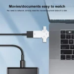 USB 2.0 to 8 Pin + USB-C / Type-C + Micro USB  OTG Adapter - Image 5