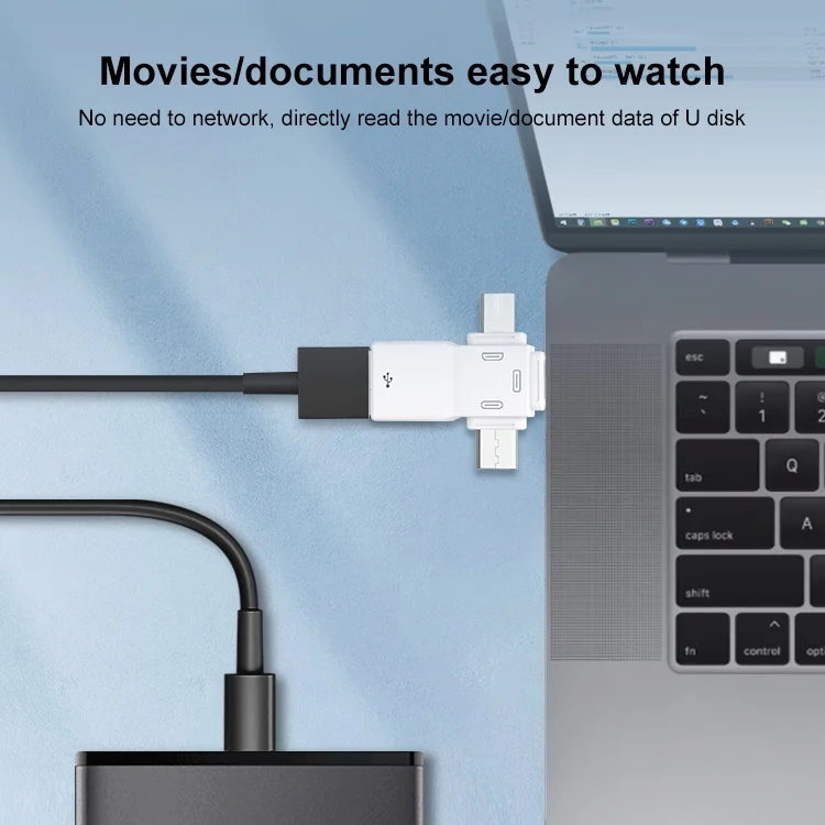 IPXS5723_4.webp USB 2.0 to 8 Pin + USB-C / Type-C + Micro USB  OTG Adapter - Image 5
