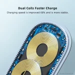 ROCK W30 15W Mobile Phone Wireless Charger Foldable Desktop Holder - Image 4