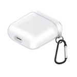 For AirPods 1 / 2 High Transparent TPU Earphone Protective Case with Hook - Image 2