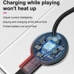 Mcdodo CA-5950 Razer Series 180 Degree Elbow Design Gaming 8 Pin to USB Cable with 7 Colors Breathing Light, Length: 1.2m - Image 6