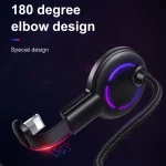 Mcdodo CA-5950 Razer Series 180 Degree Elbow Design Gaming 8 Pin to USB Cable with 7 Colors Breathing Light, Length: 1.2m - Image 9