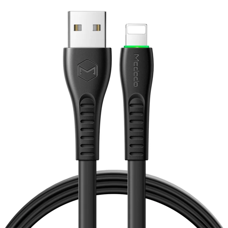 Mcdodo CA-6362 Flying Fish Series 8 Pin to USB LED Cable, Length: 1.8m