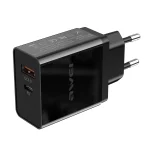 awei C-980 18W PD USB-C / Type-C + QC 3.0 USB Interface Fast Charging Travel Charger, EU Plug - Image 4