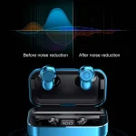 A6 TWS Bluetooth 5.0 Touch Wireless Bluetooth Earphone with Charging Box & LED Smart Digital Display, Support Voice Assistant & Memory Connection & HD Call, A6 Black, A6 Blue, A6 Silver - Image 14
