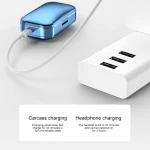 A6 TWS Bluetooth 5.0 Touch Wireless Bluetooth Earphone with Charging Box & LED Smart Digital Display, Support Voice Assistant & Memory Connection & HD Call, A6 Black, A6 Blue, A6 Silver - Image 4