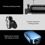 A6 TWS Bluetooth 5.0 Touch Wireless Bluetooth Earphone with Charging Box & LED Smart Digital Display, Support Voice Assistant & Memory Connection & HD Call, A6 Black, A6 Blue, A6 Silver - Image 10