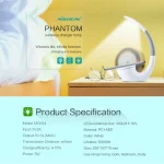 NILLKIN 2 in 1 QI Standard Smart Recognition 1A 5W Wireless Charger + LED Light Lamp with USB Charging Port Indicator - Image 5