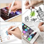 2 in 1 Stationery Writing Tools Metal Ballpoint Pen Capacitive Touch Screen Stylus Pen for Phones, Tablets - Image 9