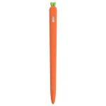 LOVE MEI For Apple Pencil 2 Carrot Shape Stylus Pen Silicone Protective Case Cover, For Apple Pencil 2