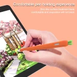 LOVE MEI For Apple Pencil 1 Carrot Shape Stylus Pen Silicone Protective Case Cover, For Apple Pencil 1 - Image 5