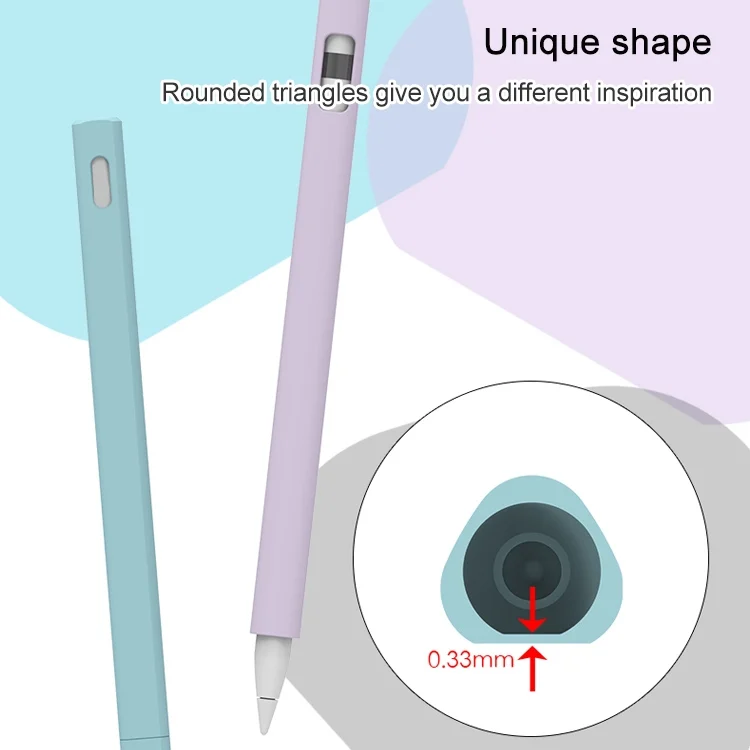MBC0361B_5.webp LOVE MEI For Apple Pencil 2 Triangle Shape Stylus Pen Silicone Protective Case Cover, For Apple Pencil 2 - Image 6