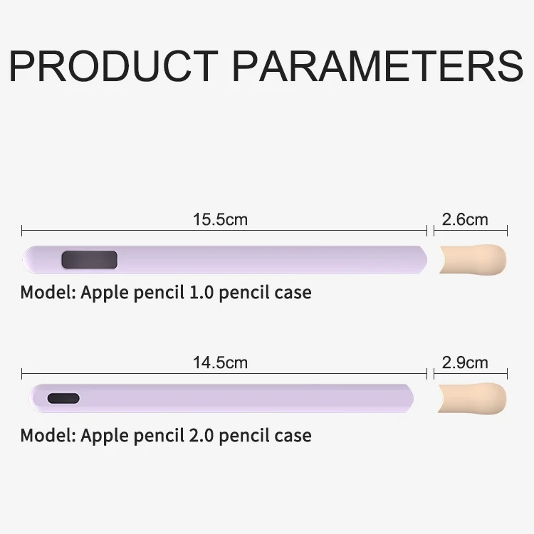 MBC0364B_2.webp LOVE MEI For Apple Pencil 1 Stripe Design Stylus Pen Silicone Protective Case Cover, For Apple Pencil 1 - Image 3