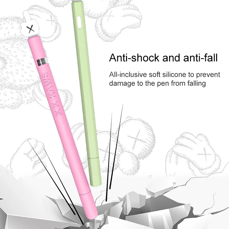 MBC0365B_3.webp LOVE MEI For Apple Pencil 2 Middle Finger Shape Stylus Pen Silicone Protective Case Cover, For Apple Pencil 2 - Image 4