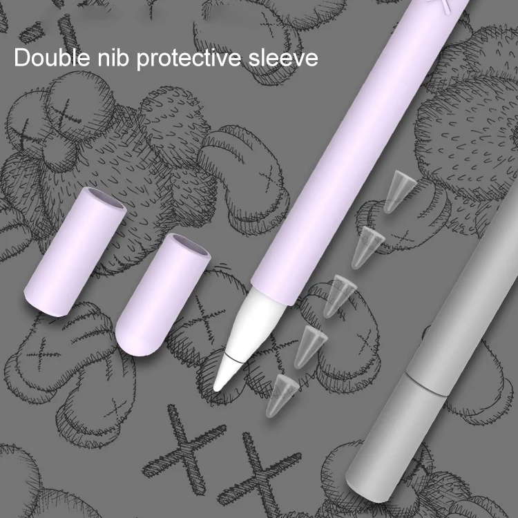 MBC0365B_8.webp LOVE MEI For Apple Pencil 2 Middle Finger Shape Stylus Pen Silicone Protective Case Cover, For Apple Pencil 2 - Image 9