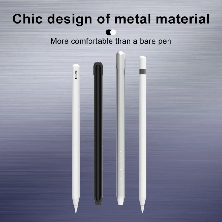 MBC0420_B5.webp Metal Matte Non-slip Stylus Pen Protective Case for Apple Pencil 1, For Apple Pencil 1 - Image 6