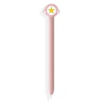 Cute Cartoon Silicone Protective Cover for Apple Pencil 1(Five-pointed Star Pink), For Apple Pencil 1