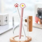 Cute Cartoon Silicone Protective Cover for Apple Pencil 1(Five-pointed Star Pink), For Apple Pencil 1 - Image 3