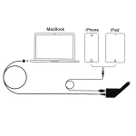60W 16.5V 3.65A 5 Pin T Style MagSafe 2 Car Charger with 1 USB Port for Apple Macbook A1465 / A1502 / A1435 / MD212 / MD2123 / MD662, Length: 1.7m - Image 4