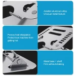 R-JUST HZ08 Two Holes Lifting Adjustable Laptop Holder - Image 3