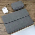 2 in 1 Horizontal Matte Leather Laptop Inner Bag + Power Bag for MacBook Air 13.3 inch A1466 (2012 - 2017) / A1369 (2010 - 2012), MacBook Air 13.3 inch A1466 (2012 - 2017) / A1369 (2010 - 2012) - Image 2