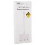 3 in 1 8 Pin Male to Dual USB Female Port Camera Adapter - Image 4