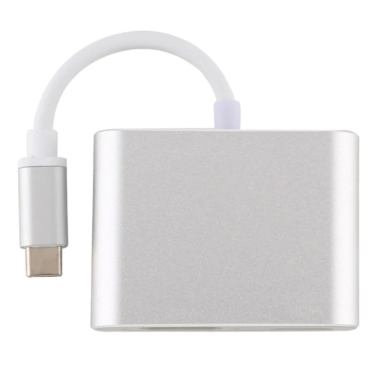 MBC2515_2.webp 4 in 1 USB / Type-C to 4K HDMI + VGA + USB 3.0 Interface Multifunction Adapter - Image 3