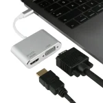 4 in 1 USB / Type-C to 4K HDMI + VGA + USB 3.0 Interface Multifunction Adapter - Image 5