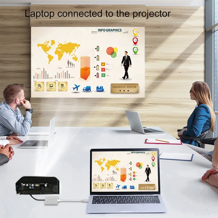 MBC2515_6.webp 4 in 1 USB / Type-C to 4K HDMI + VGA + USB 3.0 Interface Multifunction Adapter - Image 7
