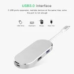 6 in 1 Hub USB-C / Type-C to USB-C / Type-C & HDMI & SD & TF & 2 USB Adapter - Image 3