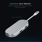 6 in 1 Hub USB-C / Type-C to USB-C / Type-C & HDMI & SD & TF & 2 USB Adapter - Image 6