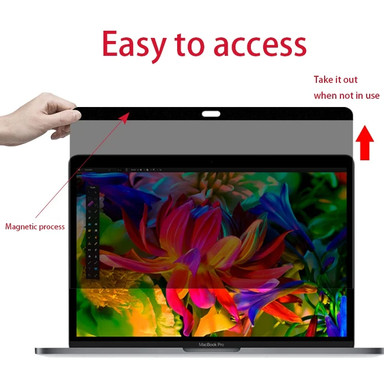 MBC5931_2.webp Magnetic Privacy Anti-glare PET Screen Film for MacBook Air 11.6 inch (A1370 / A1465) - Image 3