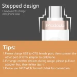 Mcdodo OT-1942 USB-C / Type-C to USB 3.0 AF Data Transmission Charging OTG Adapter - Image 12