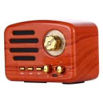 Angel MA-1500 Retro Bluetooth HiFi Radio Speaker with Colorful LED Light, Support USB & FM & 3.5mm Aux - Image 2
